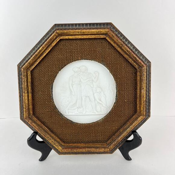 Royal Copenhagen White Bisque Porcelain Wall Plaque Relief Neoclassical - Picture 1 of 7